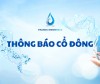 Thông báo thay đổi địa chỉ trụ sở và mẫu dấu mới Công ty Cổ phần Cấp nước Trà Nóc - Ô Môn