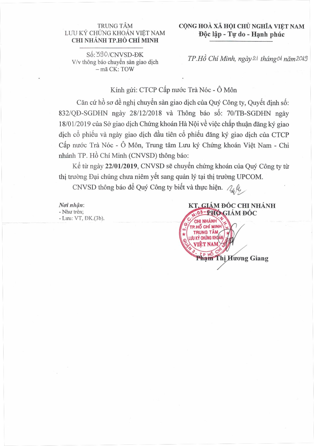Cong van + Thong bao chuyen san VSD page2 image1