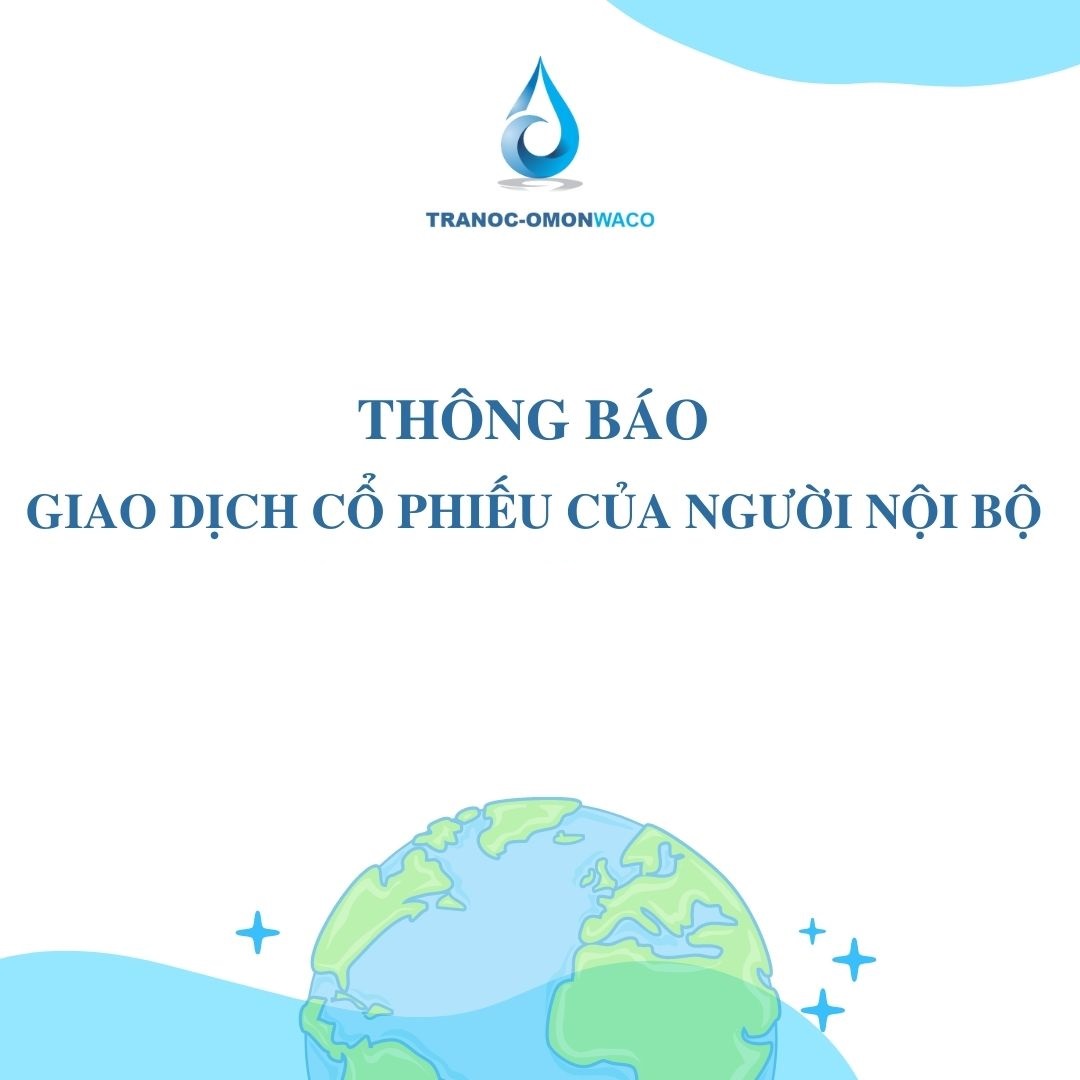 Thông báo giao dịch cổ phiếu của Người nội bộ Trần Quang Anh Tuấn